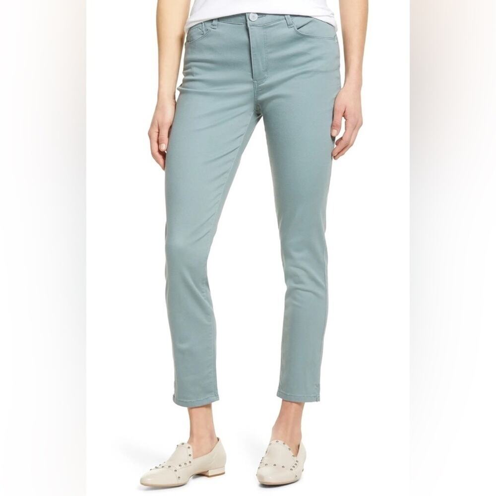 Wit & Wisdom Dusty Blue AbSolution High Waist Ankle Skinny Pants Size 0